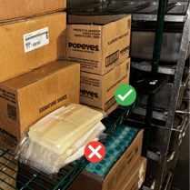 Popeyes one item per row